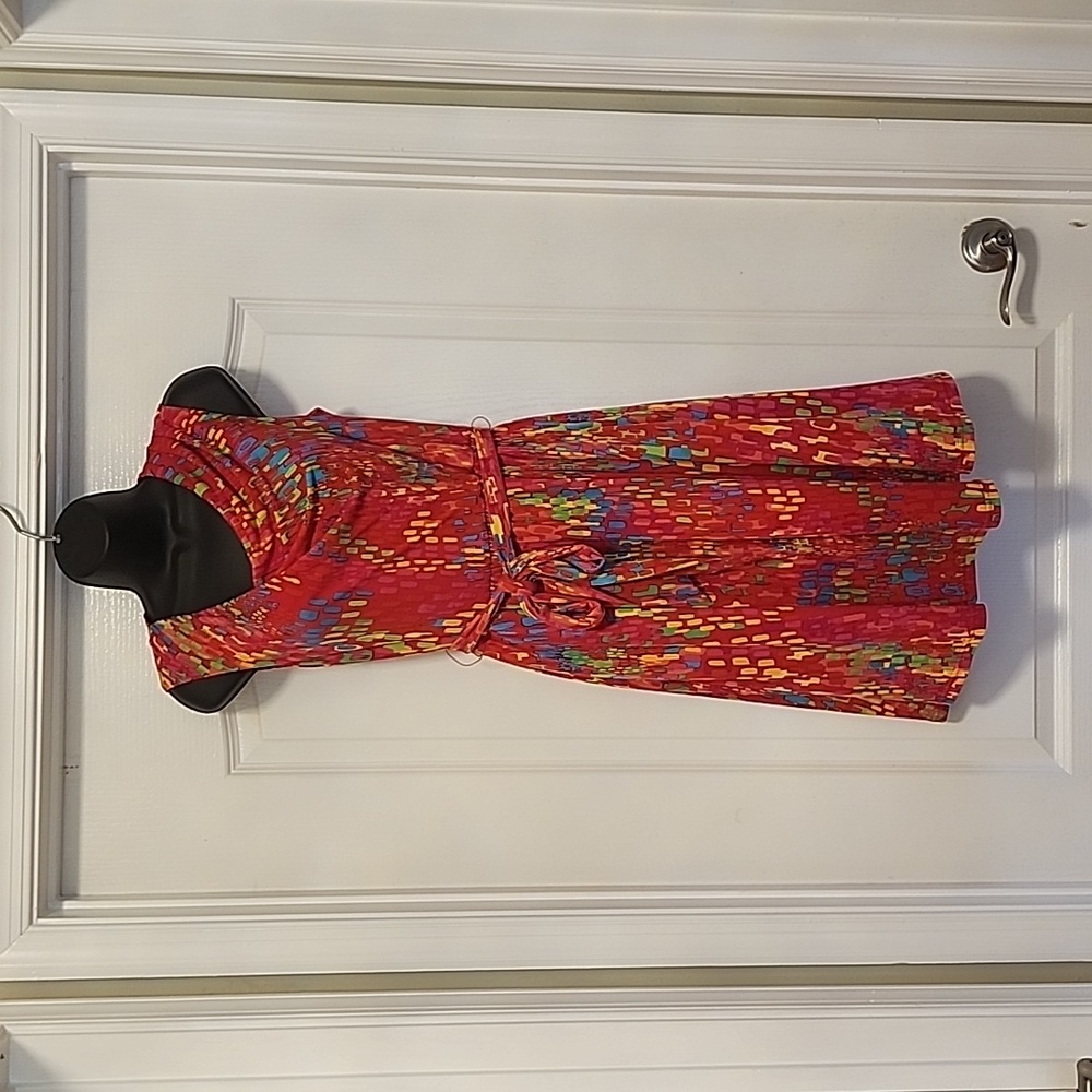 Brightly colored dress